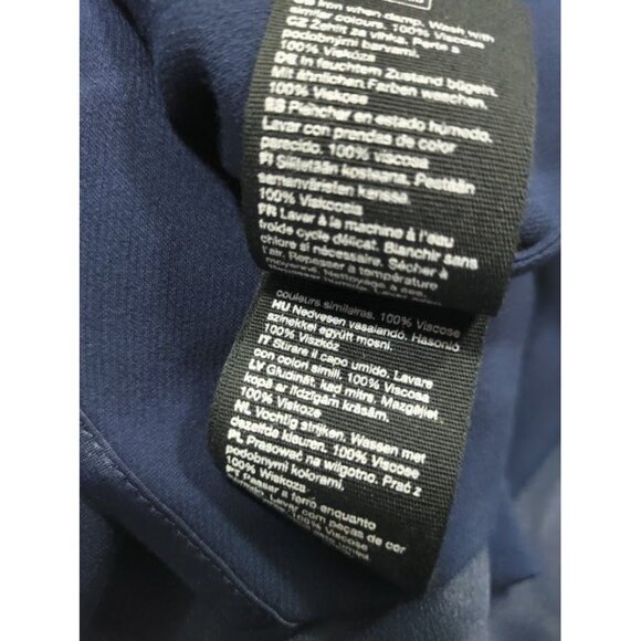 & Other Stories Paris Atelier Blue Satin Wrap Dress Long Sleeve VNeck Tie Waist - Picture 13 of 13